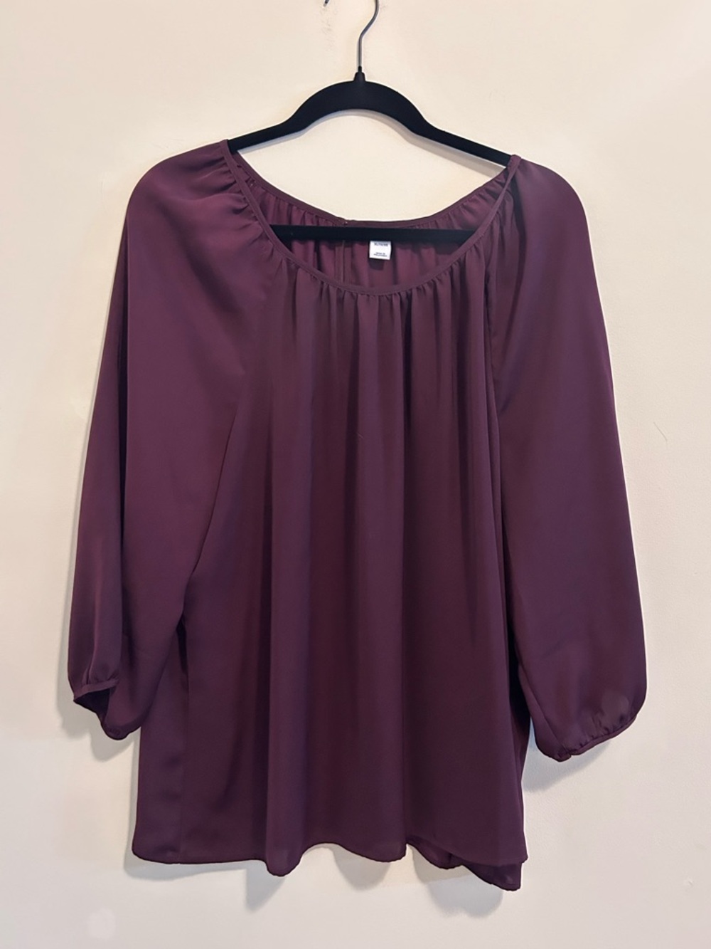 Old‎ Navy Plum Peasant Blouse